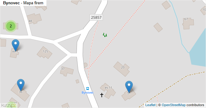 Bynovec - mapa firem