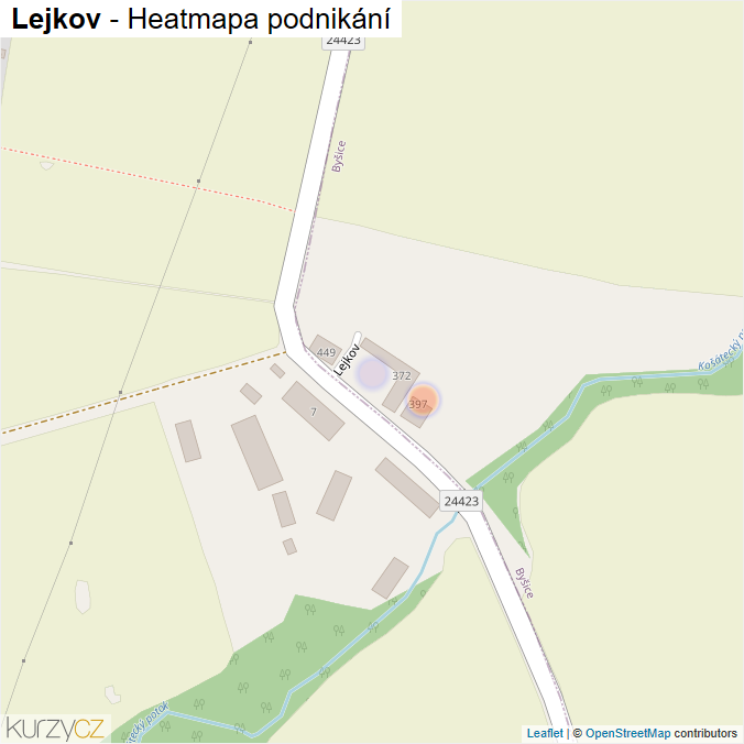 Mapa Lejkov - Firmy v ulici.