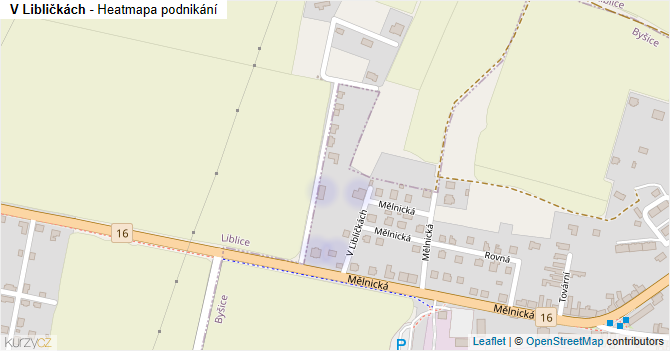 V Libličkách - mapa podnikání