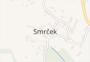 Smrček v obci Býšovec - mapa části obce