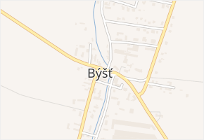 V Rybníčkách v obci Býšť - mapa ulice