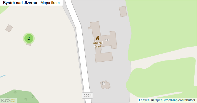 Bystrá nad Jizerou - mapa firem