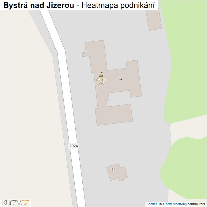 Mapa Bystrá nad Jizerou - Firmy v obci.