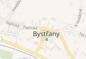 Bystřany v obci Bystřany - mapa části obce