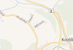 Mírová v obci Bystřany - mapa ulice