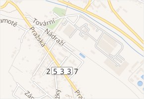 Nádraží v obci Bystřany - mapa ulice