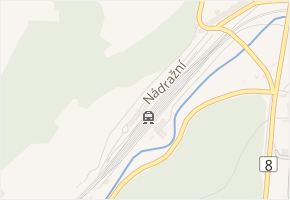 Nádražní v obci Bystřany - mapa ulice