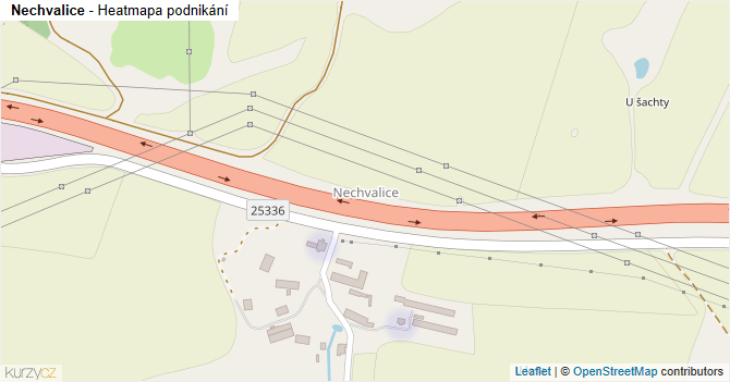 Nechvalice - mapa podnikání