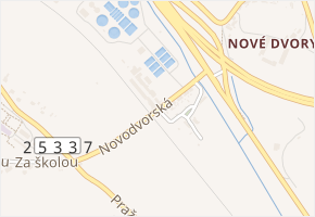 Novodvorská v obci Bystřany - mapa ulice