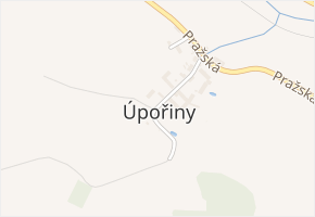 Úpořiny v obci Bystřany - mapa části obce