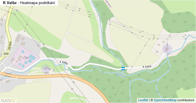 K Valše - mapa podnikání