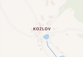 Kozlov v obci Bystřice nad Pernštejnem - mapa části obce
