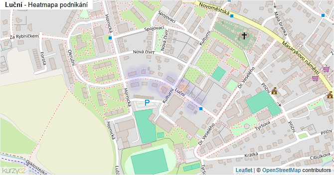 Luční - mapa podnikání