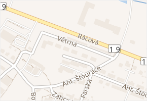 Větrná v obci Bystřice nad Pernštejnem - mapa ulice