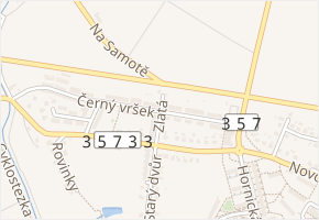Zlatá v obci Bystřice nad Pernštejnem - mapa ulice