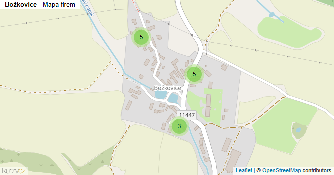 Božkovice - mapa firem