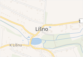 K Líšnu v obci Bystřice - mapa ulice