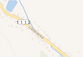 Líštěnecká v obci Bystřice - mapa ulice
