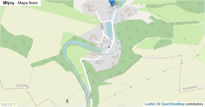 Mlýny - mapa firem