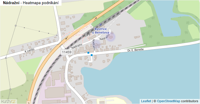 Nádražní - mapa podnikání