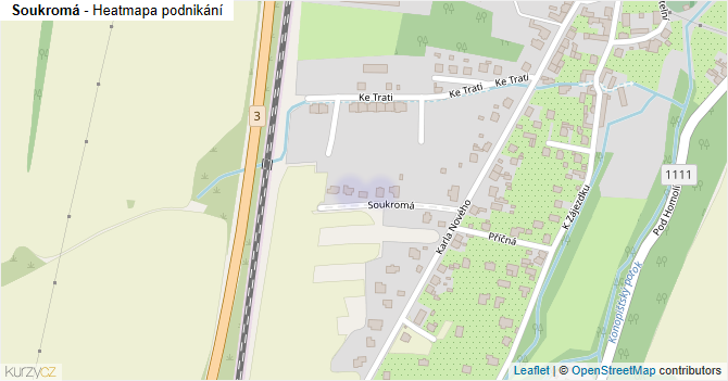 Soukromá - mapa podnikání