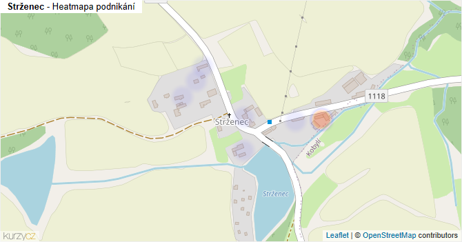 Strženec - mapa podnikání
