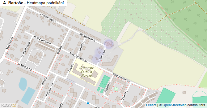 A. Bartoše - mapa podnikání