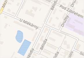 Bělidla v obci Bystřice pod Hostýnem - mapa ulice