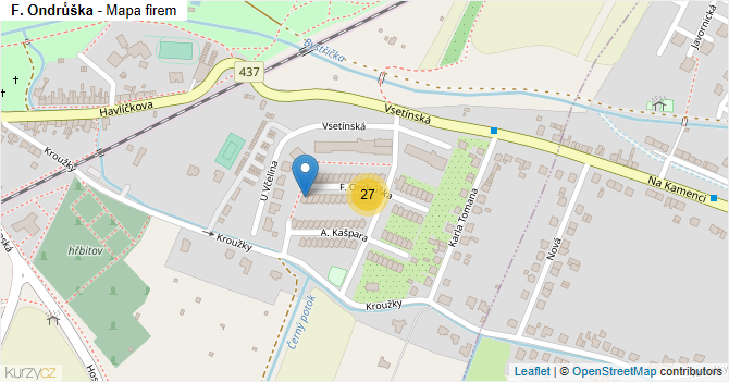 F. Ondrůška - mapa firem
