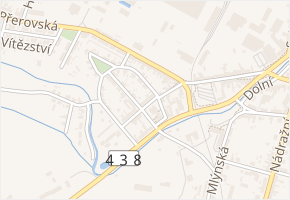 Novosady v obci Bystřice pod Hostýnem - mapa ulice