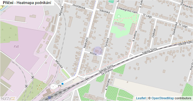 Příční - mapa podnikání