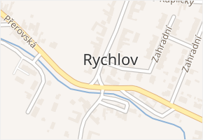 Rychlov v obci Bystřice pod Hostýnem - mapa části obce