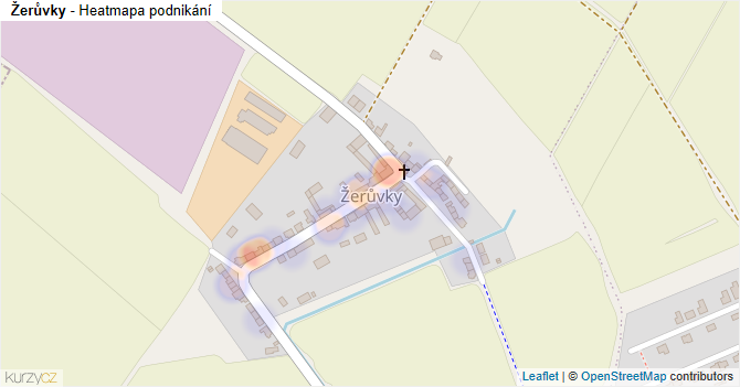 Žerůvky - mapa podnikání