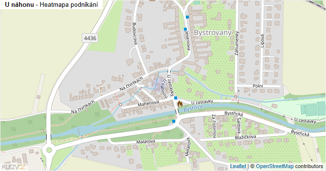 U náhonu - mapa podnikání