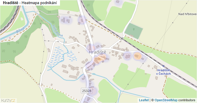 Hradiště - mapa podnikání