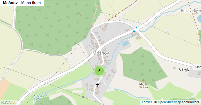 Mošnov - mapa firem
