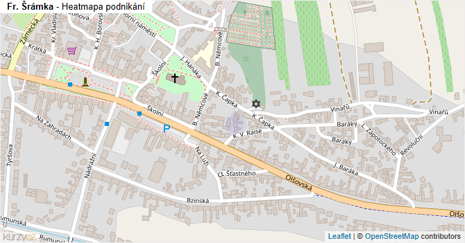 Fr. Šrámka - mapa podnikání
