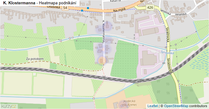 K. Klostermanna - mapa podnikání