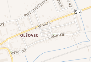 K. Světlé v obci Bzenec - mapa ulice