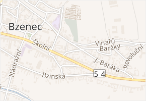 K. V. Raise v obci Bzenec - mapa ulice