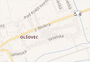 Kollárova v obci Bzenec - mapa ulice
