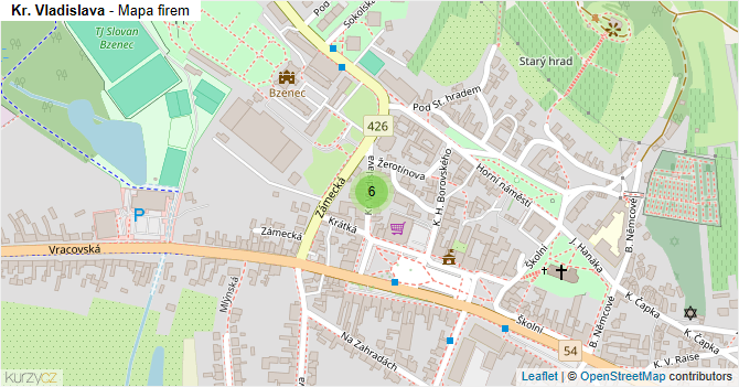 Kr. Vladislava - mapa firem