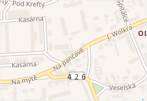 Na pančavě v obci Bzenec - mapa ulice