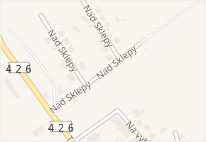 Nad Sklepy v obci Bzenec - mapa ulice