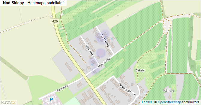 Nad Sklepy - mapa podnikání