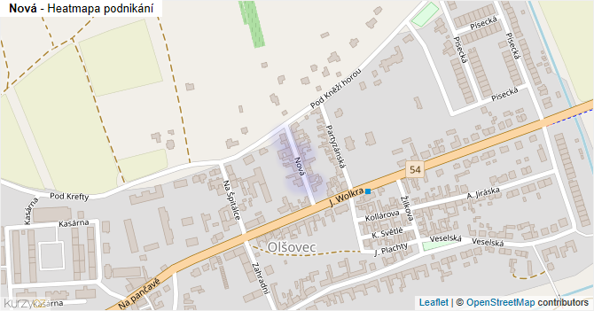 Nová - mapa podnikání