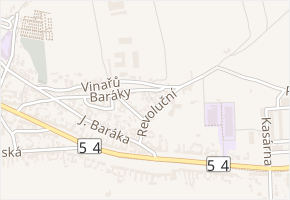 P. Jilemnického v obci Bzenec - mapa ulice