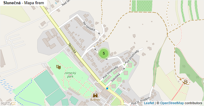 Slunečná - mapa firem