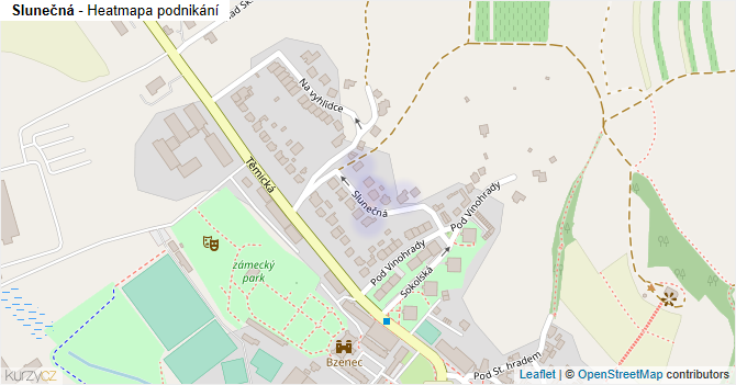 Slunečná - mapa podnikání