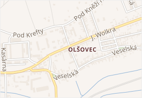 Zahradní v obci Bzenec - mapa ulice